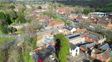 Alto ângulo cenas do central estivagem cidade do Inglaterra Reino Unido. fevereiro 23, 2024 video