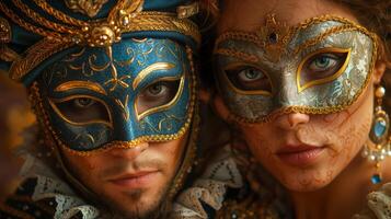 AI generated Medieval French masquerade ball photo