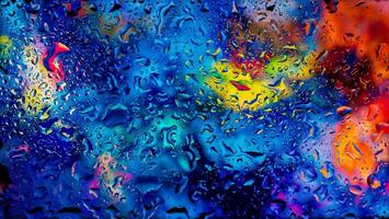 full hd abstract colorful background, abstract wallpaper with water drops, 4k colorful background, drops of water photo