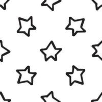 Absctract nordic trandy pattern with stars for decoration interior, print posters, greating card, bussines banner, wrapping in modern scandinavian style in vector. Doddle style vector