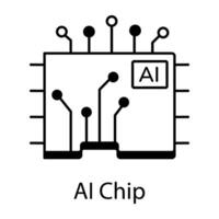 Futuristics Technology Linear Icon vector