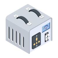 Wireless Gadgets Isometric Icon vector