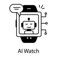 Futuristics Technology Linear Icon vector