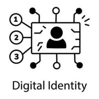 Artificial Intelligence Linear Icon vector