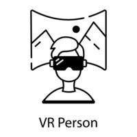 AI Technology Linear Icon vector