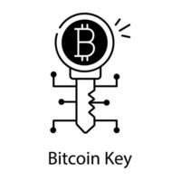 Crypto Technology Line vector