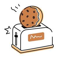 Hand Drawn Cookies Icon vector