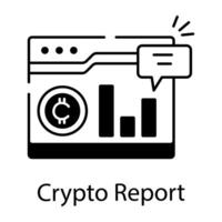 Crypto Technology Line vector