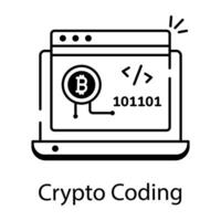 Cryptocurrency Industry Icon vector