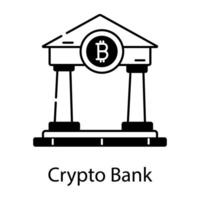 Crypto Market Linear Icon vector