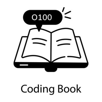 lineal estilo web programación icono vector