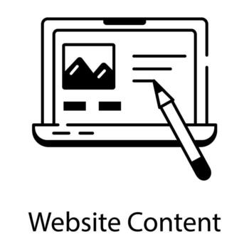 lineal estilo web programación icono vector