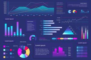 Mega set of infographic elements data visualization vector design template. Can be used for steps, options, business process, workflow, diagram, flowchart, timeline, marketing. Bundle info graphics.