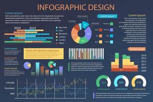 Mega set of infographic elements data visualization vector design template. Can be used for steps, options, business process, workflow, diagram, flowchart, timeline, marketing. Bundle info graphics.