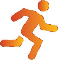 walking person icon vector