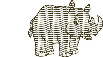 vector de logotipo de rinoceronte