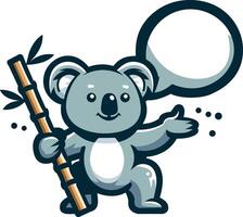 Koala Minimalist Logo Vector Illustrator