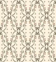 Symmetrical botanical pattern with floral vector
