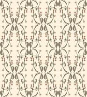 Symmetrical botanical pattern with floral vector