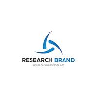 Research brand logo design vector