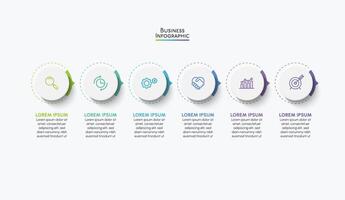 Presentation business infographic template vector