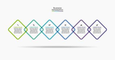 presentación plantilla de infografía empresarial vector