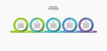 Presentation business infographic template vector