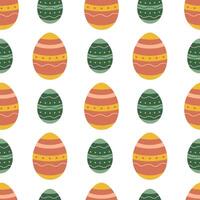 Seamless Easter pattern. Easter eggs. Vector illustration for packaging, background, wrapping paper.