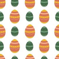 Seamless Easter pattern. Easter eggs. Vector illustration for packaging, background, wrapping paper.