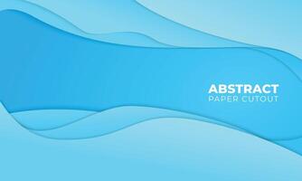 blue abstract background with paper cut out concept. abstract typography concept vector design or fluid illustration.