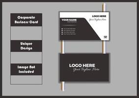 Vector Modern Creative and Clean Business Card Template in minimal style