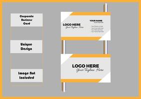 Vector Modern Creative and Clean Business Card Template in minimal style