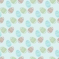 Easter egg Seamless-Pattern Design vector