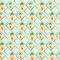 Painted Pears Seamless Vector Pattern Design