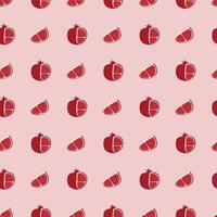 Pomegranates Seamless Vector Pattern Design