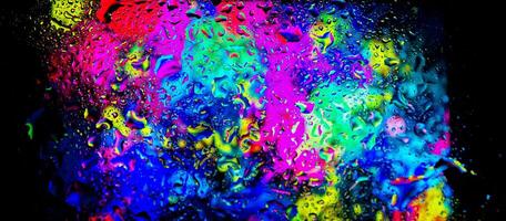 full hd abstract colorful background, abstract wallpaper with water drops, 4k colorful background, drops of water photo