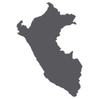 Peru map. Map of Peru in grey color png