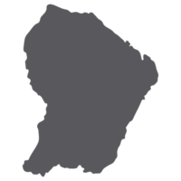 French Guiana map. Map of French Guiana in grey color png