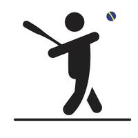 Cricket best player icon vector illustration eps
