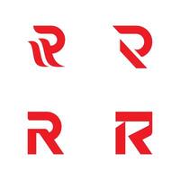 vector de diseño de plantilla de logotipo de letra r