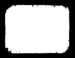 grunge gräns textur bakgrund. abstrakt ram täcka över. png grafisk illustration med transparent bakgrund.