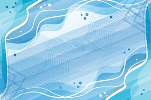 Blue gradient wave background vector