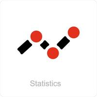 Statistics and chart icon concept vector