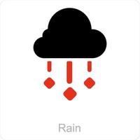 Rain and weather icon concept vector