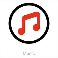 music and sound icon concept vector