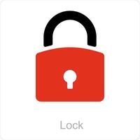 Lock and safety icon concept vector