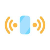 Communication Freedom Of Wireless Networking Icon vector