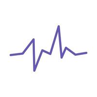 Heartbeat Line Pulsating Beat Irregular Rhythm vector