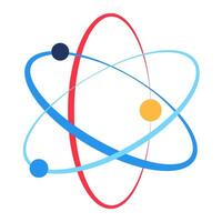 Atomic Structure Spin Swirl In Nucleus vector