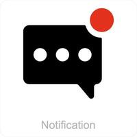 notification and comment icon concept vector